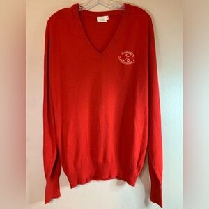 Vintage Di Fini Golf Sweater 1970's Retro Soft Red‎ Phoenix Invitational L 0266